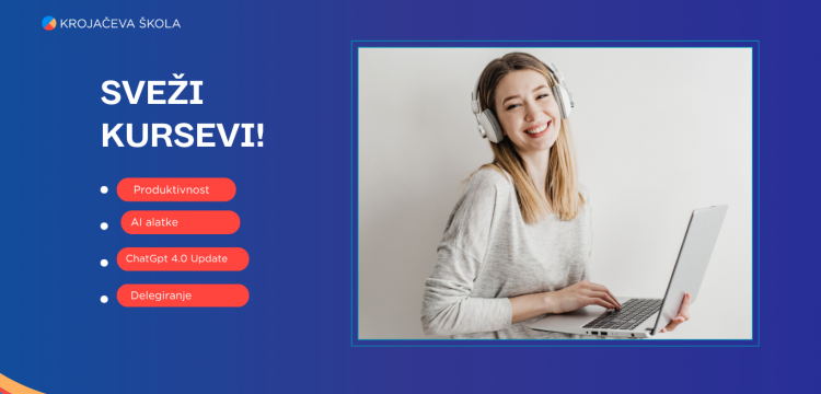 Novo na platformi Krojačeve &scaron;kole - kursevi za lični rast i profesionalni skok 